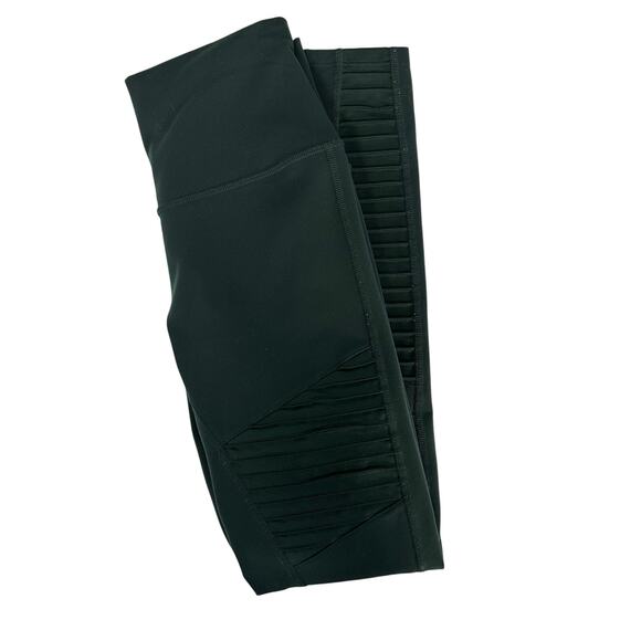 ALO Yoga Dark Green High Waisted Moto Leggings- Women's Size Small - Picture 3 of 4